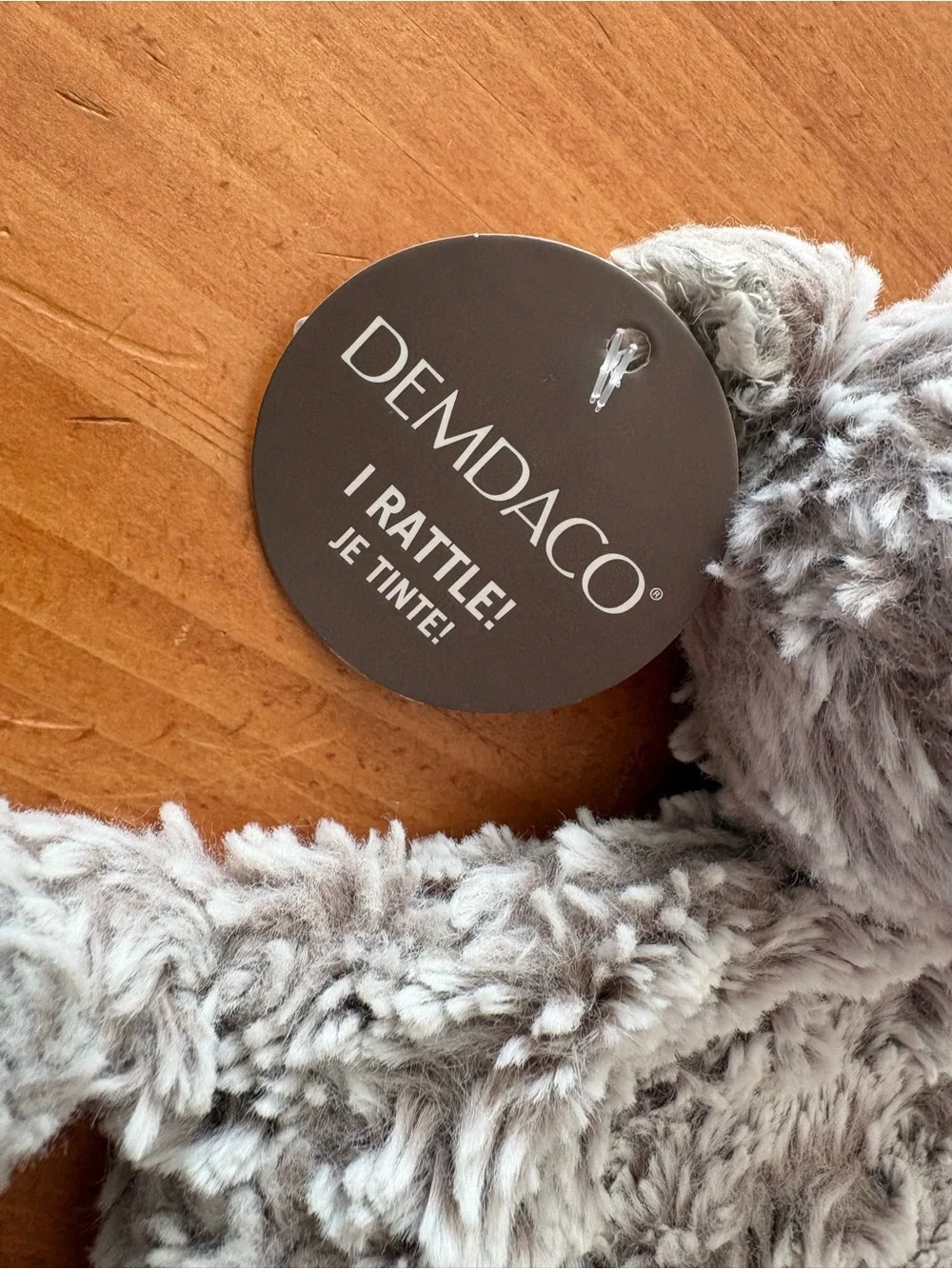 Demdaco Giving Collection Bear Rattle Blankie, Brand New
